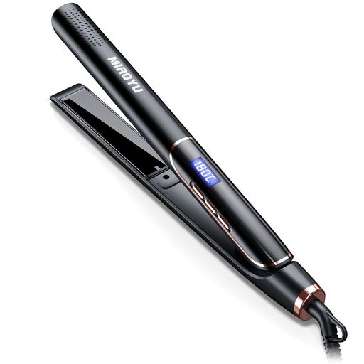 miaoyu ヘアアイロン 24mm 2way ストレート & カール 3000 万マイナスイオン ミラ...