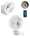 手持ち扇風機充電式ハンディファン【2025新登場極静音&夜灯機能】自動首振り4段階風量5400mAhとしても使える多機能小型携帯扇風機手持ちクリップ首掛け卓上扇風機オフィス/寝室/キッチン…