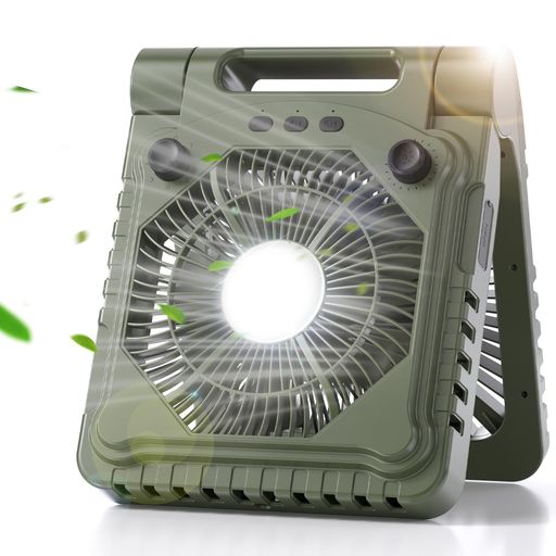 【太陽光充電・3色LEDライト】HAGOOGIキャンプ扇風機10000mAh大容量卓上扇風機充電式アウトドアUSB充電式ソーラーファン3段階風量無段階調光3段階調色コードレス強力送風タイマー機能角度調…