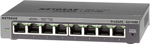 NETGEARネットギアGS108Eギガ8ポートアンマネージプラス NETGEARネットギアGS108Eギガ8ポートアンマネージプラス