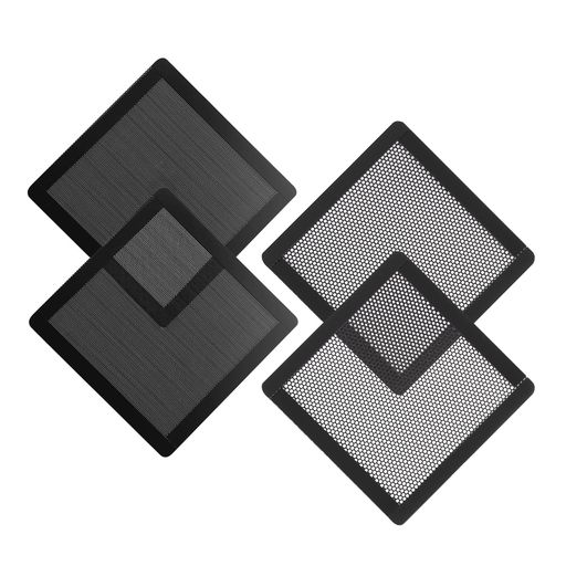 PANO-MOUNTS マグネットファンフィルター 防塵フィルター pcグリル 140mm 丸穴2mm 0.5mm 各2枚 PCケース ダストフィルター ファンガード メッシュカバー対応 ホコリ取り 埃対策 計4枚セット…
