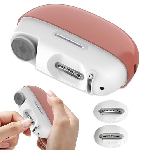 ✅【ダブルヘッド設計 &amp; 家族全員の爪ケア一台完了】市販の多くの電動爪切りは単一ヘッドのため、子供の柔らかい爪には粗すぎ、高齢者の厚い手爪には研磨力が足りないという不満が多く見られます。当社の電動爪切りは0.7mm幅狭ヘッドと1.4mm幅広ヘッドの 2 種類を搭載しています。0.7mm幅狭ヘッドは2歳以上のお子様の手爪・足爪に最適、繊細にトリミングで爪を傷めにくい。1.4mm幅広ヘッドは大人・高齢者の硬く厚い手爪向け、スムーズに爪を整えられます。本体のスライドレバーを上下に操作するだけで瞬時にヘッドを切り替え可能。面倒な部品交換不要で、ご家族それぞれの爪ケアをこれ一台でまかなえます。2歳のお子様からご高齢の方まで、ご家族全員で安心してご使用いただけます。※ご注意:本電動つめきりは大人・高齢者の足爪には対応しておりません。 ✅【1台3役】市販の単機能電動爪ケア用品は爪切り・爪磨き・艶出しを別々に用意する必要があり、収納がかさばる、持ち運びが不便といったお悩みを解消。この多機能爪切り 電動は爪切り、爪磨き、艶出しの 3 機能を一台に集約しています。