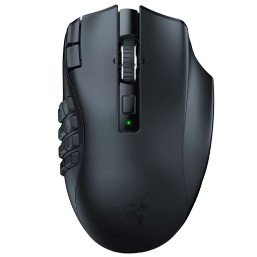 Razer(レイザー)NagaV2HyperSpeedMMOに最適な多ボタンのワイヤレスゲーミングマウスプログラム可能な19ボタンフリースピンまたはタクタイルスクロールホイールHyperSpeedWirelessBluetooth