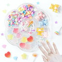 Annhuaネイルパーツ3D初心者ネイルアートパーツ自宅DIYデコパーツネイル装飾ハート&星卸売ネイルオーナメントくまストーン立体ネイルアートパーツロリポッププ...
