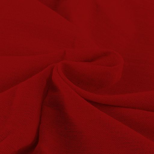 Fabric, Cloths - 天然綿麻布無地生地純色リネン生地麻布無地服装、家庭装飾、枕、ソファー、テーブルクロス、工芸品部品に用いられる【長さ1m2m3m4m幅155cm】(1m赤)