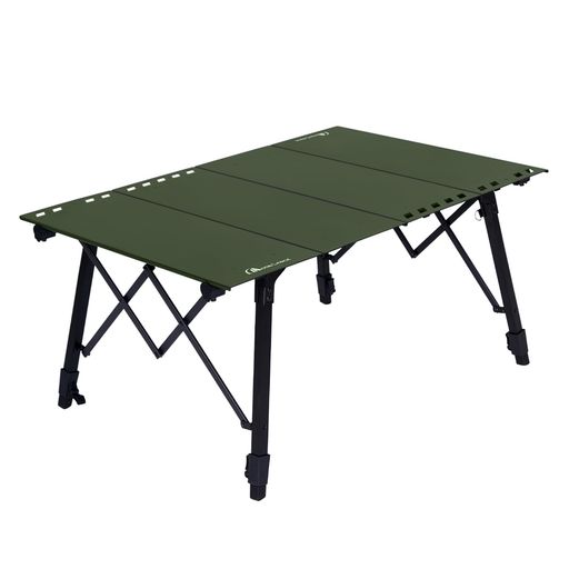 MOONLENCEIGTテーブルアウトドアテーブル90*60広さキャンプテーブル高さ無段階調節アルミ合金焚き火テ..