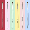 MODELONES ネイルブラシセット ネイル筆セット ジェルネイル用筆セット ふでセット ビルダーグルーブラシ ネイルアートラインブラシ ネイルドットペンなど...