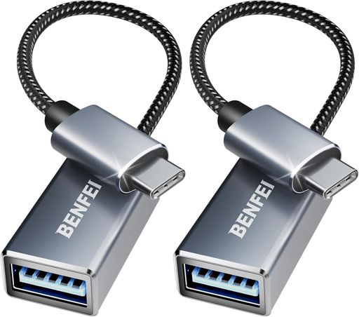 BENFEIUSB-C-USB3.0変換アダプター2個セット最大5Gbps高速転送iPhone15Pro/Max/iPadPro/MacBook(2023)/GalaxyS23/XPS17等Type-C搭載端末対応コンパクト設計