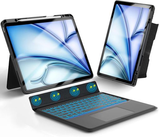 【新モデル・横/縦対応】iPadAirM3/M211インチキーボードタッチパッド付きipadAir第5/4世代10.9インチ、ipadPro11イ…