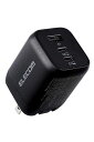 エレコム(ELECOM) 充電器 TYPE-C 3ポート USB-C×2 USB-A×1 65W USB PD対応 PPS対応 折りたたみ式プラグ GAN採用 【 IPHONE/IPAD/MACBOOK AIR/WINDOWS PC など対応】 ブラック(2)