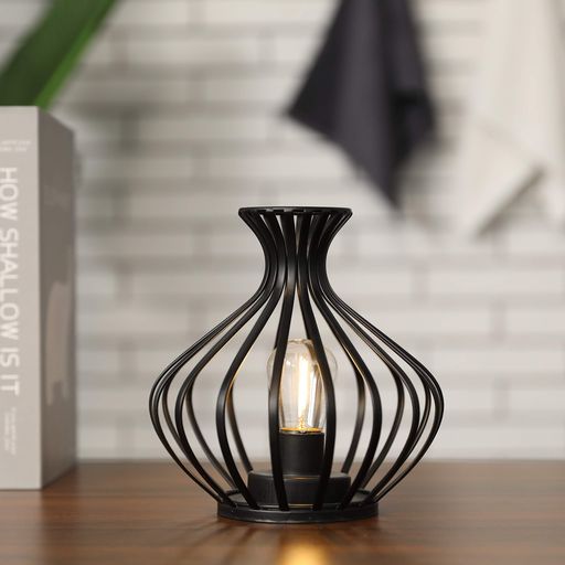 Other - JHYDESIGNメタルワイヤ卓上LED常夜灯高さ22cm電池式ルームライトベッドサイドライト間接照明自動消灯タイマーインテリア装飾デスクライト和風インテリア授乳寝室用装飾リビングルームホ…