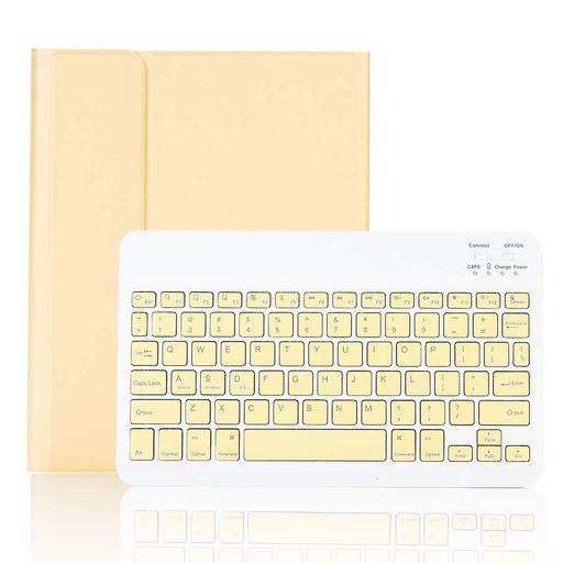 iPad10.2キーボードケースiPad第7/8/9世代/Air3/Pro10.5兼用キーボード付きケース上側ペンホルダースタンド機能全面…