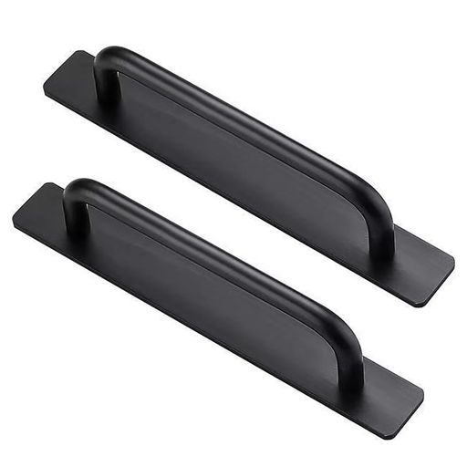 【商品仕様】取っ手*2個セット、サイズ:180*37*25mm 【高品質素材】アルミニウム合金製、高強度で、高硬度、光沢があり、滑らかな感触。錆び防止、耐久性が十分です。 【ユニークなデザイン】人間工学に基づいたグリップは、持ちやすく、押したり引いたりしやすい溝デザインを採用しています。屋内および屋外で使用できます。 【取り付けが簡単】ドアハンドルの裏面には接着剤が付いており、保護フィルムを剥がして家具の適切な場所に貼り付け、約10秒間均等に押し付けるだけで取り付けが完了します。 【幅広い用途】粘着ドアハンドルは、ガラス、木材、セラミックタイル、ステンレス鋼、金属、段ボールなどの平らできれいな表面に最適です。