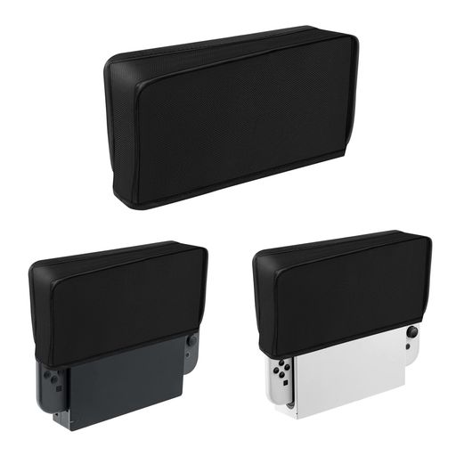 McbazelSwitchドックカバーほこり防止カバー汚れ防止Switch有機elモデル充電ドック対応Switch2は非対応-ブラック