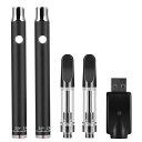 ARASHI【在庫処分】電子たばこスターターキット510規格本体x2本CBDアトマイザーx2本ダイヤル式可変電圧USB充電器付きVAPE510スレッド対応