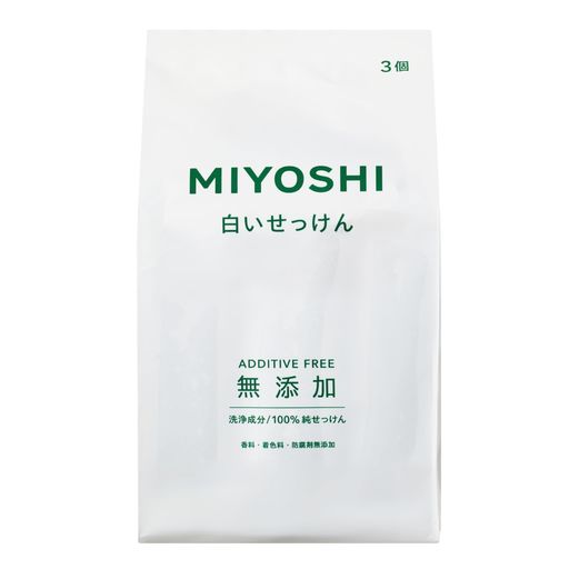 原料や配合を見直し、泡もちを良くしました。 商品サイズ(高さx奥行x幅):60mmx85mmx100mm ブラント名:ミヨシ石鹸 メーカー名:ミヨシ石鹸 原産国名:日本