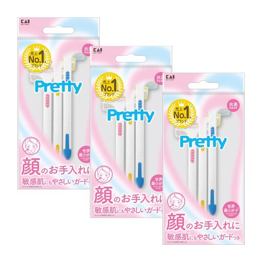 商品サイズ(幅x奥行x高さ):85mmx75mmx195mm 内容量:9本 顔とボディのお手入れに 刃先に、クシ目状のフィルムガードがついているので、横すべりをしても安心 滑りにくいソフトハンドルで持ちやすいオーバーサイズ