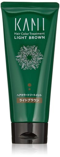ライトブラウンヘアカラートリートメントKami(カミ)白髪用植物油来成分ソメイヨシノ葉エキスオレンジ果皮油200g(ジアミンフリー)