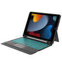 横置き 縦置き IPAD 第9世代 第8世代 第7世代 キーボードケース 10.2インチ タッチパッド付き 3台デバイス切替 脱着式 IPAD AIR3 キーボード IPAD PRO 10.5 キーボード 7色バックライト TYPE-C充電式 ペン収納(2)