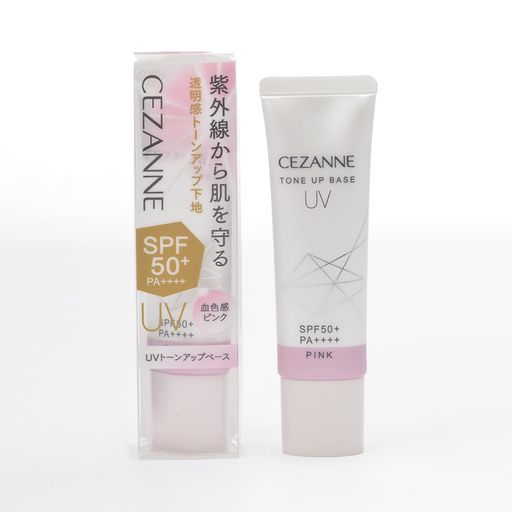 セザンヌ UVトーンアップベース ピンク 30g 化粧下地 血色肌 SPF50+/PA++++ ウォータープルーフ