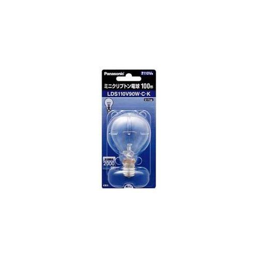 品名:ミニクリプトン電球 品番:LDS110V90WCK 定格消費電力(W):90 全光束(lm):1480 長寿命を実現した電球 質量(g):18