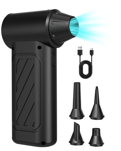 エアダスター電動エアダスター充電式ブロワー小型強力120000RPM52m/s3段階風量調整Type-C充電4000mAh5種類ノズル付きPC掃除/キーボード/車内/空気入れ/旅行/アウトドア/キャンプ/バーベキュー