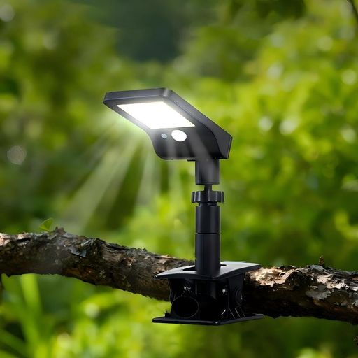 Lights - ソーラーライト屋外防水人感センサークリップセンサーライトソーラー人感昼光色LEDライト縦横2WAY設置太陽光発電電気代060LED3つ知能モード屋外照明IP44防水防塵省エネ防犯ライト自動点灯…