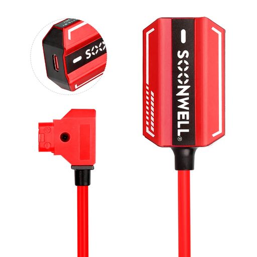 SOONWELL PD100 100W充電器 双方向 USB-PD TYPE-C 超高出力急速充電 Dタップポート付 VマウントANTON Vマウントバッ テリー用