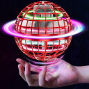 Tikduckフライングボールジャイロ飛行ライトボールおもちゃホバリングブーメランスピナーRGBライト付き360°回転USB充電式屋外/屋内子供大人向けミニドローン人気誕生日プレゼント(赤)