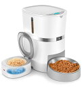 WELLTOBE多頭飼いに向けキャットフード自動給餌器猫犬用WIFIスマート自動えさやり器設定も簡単でしたスマホ遠隔操作タイマー式定時定量手動給餌可10秒録音1日6食2WAY給電留守番対策IOSANDROID…