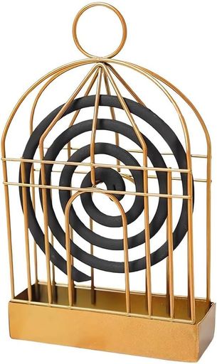 【鳥かご型】蚊取り線香ホルダー蚊取り線香入れ蚊取り線香立て蚊遣り器蚊取り器吊り下げアンティーク調鉄製おしゃれコンパクトおしゃれインテリアアウトドアハンドル付き持ち運び便…