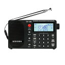 QODOSENDX-286ラジオ小型超高性能FM/LW/AM/短波ステレオ家用户外携帯高感度ラジオポケットに入る/TEF6686车载芯/付き目覚まし時計