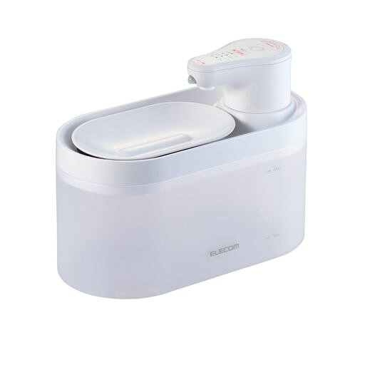 エレコム 自動給水器 容量2.5L コードレス 静音 2モード搭載 動作検知センサー フ...