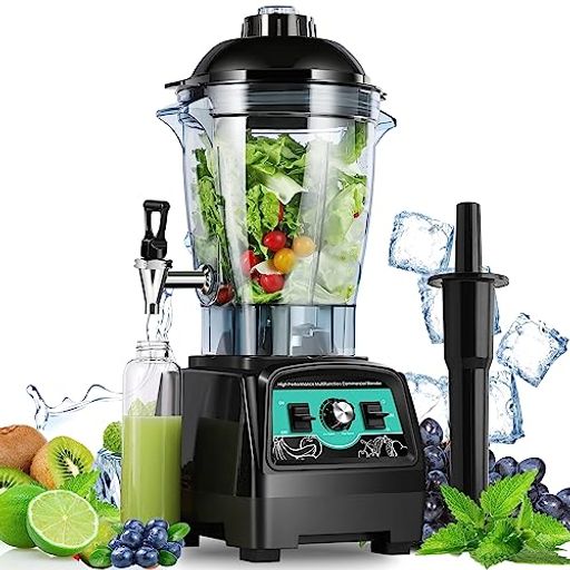 Huanyu6Lブレンダー2800W/110V対応蛇口付け業務用ミキサー大容量57000rpm高速回転一台多役氷も砕けるス..