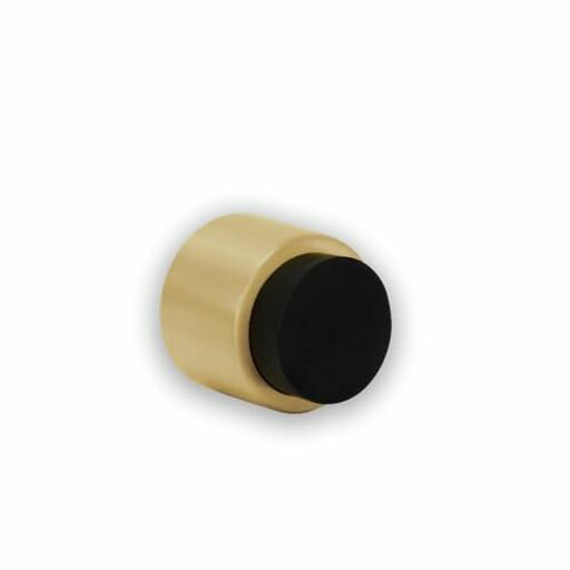壁用接着剤ドアストッパー|28X28MM|ブラックラバー|マット仕上げ真鍮|素晴らしい接着|100%機能|MOD。I-198/28|EVIハードウェア 壁用接着剤ドアストッパー|28X28MM|ブラックラバー|マット仕上げ真鍮|素晴らしい接着|100%機能|MOD。I-198/28|EVIハードウェア