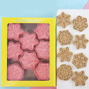 クッキー型 クリスマス スノーフレーク 8個セット クリスマス クッキー型抜き クリスマスクッキー型 可愛 製菓用品 製菓道具 プレスタイプ キッチン 子供 景品 お弁当 手作り人气 誕生日プレゼント 贈り物 クリスマス プチギフト