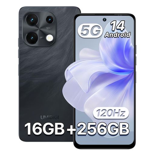 UMIDIGINote1005Gスマホ16GB 256GB/1TB拡張Android14simフリースマホ本体120Hzリフレッシュレート5GデュアルSIMスマートフォン