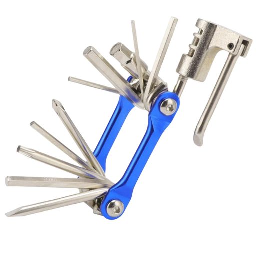 星型ヘックスローブレンチセット11in1多機能自転車修理ツールセット折りたたみヘックスレンチ+ドライバ..