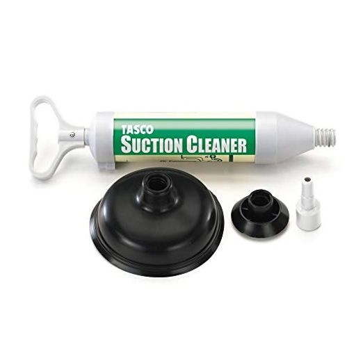 イチネンTASCOTA918SS真空式パイプクリーナー【トイレ洗面台所ドレンホースのつまり用】【エアコンの水漏れにも】ラバーカップサクションポンプ