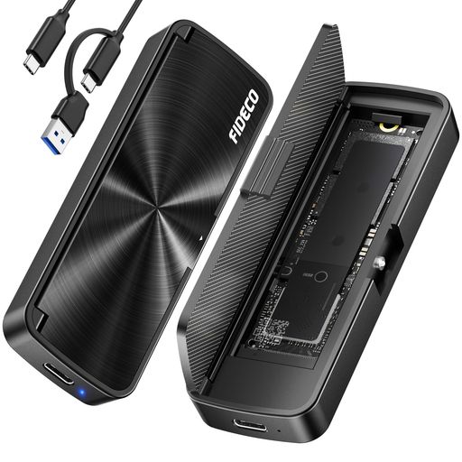 FIDECOM.2NVMeSSD外付けケースUSB3.2Gen210Gbps高速データ転送M M Bキー対応SSDリーダー2230/2242/2260/2280SSDケースM.2NVMe-USBアダプター