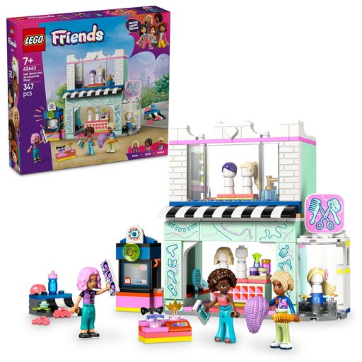 レゴ(LEGO)フレンズヘアサロンとアクセサリーショップおもちゃ玩具誕生日プレゼントブロック女の子男の子子供7歳8歳9歳小学生ごっこ遊びおままごと42662