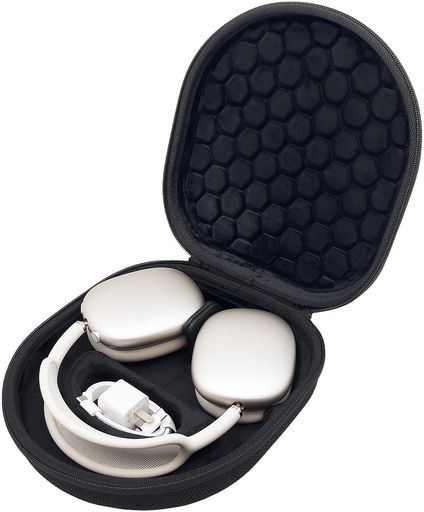 対応モデル:AirPods Maxの専用ケース。ご注意:ケースのみ、ヘッドホンなどの付属品は含まれていません! サイズ:23.5cm x 21cm x 6.3cm、スリープウェイクアップ機能付き、省電力で便利です。 二つの収納モード:マグネットフラップを展開すると、イヤホンとスリープを整理します;マグネットフラップを畳めると、イヤホンがスリープモードになります。 耐水性のある硬質EVAカバーと高品質のソフトインテリアにより、こぼれ、衝撃、へこみ、傷に対する二重の保護を提供します。 持ち運びやすい持ち運び用ハンドル付いており、お出かけの際にも持ちやすくなっています。