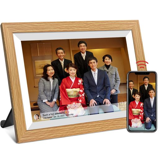 32GBデジタルフォトフレームWiFi10.1インチスマートデジタルフォトフレーム1280x800IPSHDタッチスクリーン、自動回転、スライドショー、アプリで...