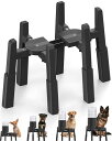 JUNSPOW昇降式ペット水飲み器スタンド猫水飲み器犬水飲み器スタンド高さ・幅広さ調節可能犬猫用フードボウル自動給餌器餌入れ食器台ABS材料安定滑り止め【スタン...