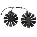 1 SETT129215SU 冷却 用 ファングラフィックカードファングラフィックボード ファンGPU 冷却ファングラボ 冷却ファンASUS用 DUAL GTX 1070 OC 8GASUS用 DUAL GTX 1060 6GASUS用(2)
