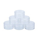 20個セット小分け丸ケース クリームケース アクセサリーケース プラスチックビーズ収納ケース 化粧品用小分け容器 ネイルパーツ収納ボックス 詰め替え容器 化粧品・クリーム・小物用収納ボックス クリア (5 G)