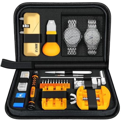 JOREST2024年の新腕時計工具セット、電池交換、裏蓋外し、時計修理キット、時計ベルト調整、時計バンド調整、時計でんち交換、時計こうぐ、時計オープナー、時計...