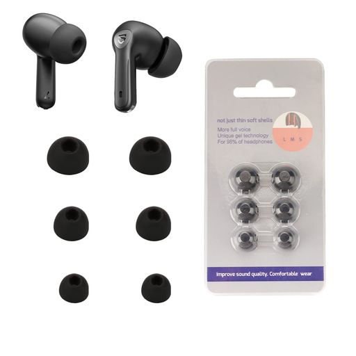 [HUKWIMO]SOUNDPEATSイヤーチップシリコン素材交換用シリコン耳栓種類豊富[イヤーピースS/M/Lサイズ各1..