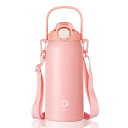 FJBOTTLE 水筒 1.7リットル 真空断熱2ウェイボトル ストロー ワンタッチ 直飲み スポーツジャグ(ストラップ付き) 1.7L 1700ML スポーツ...