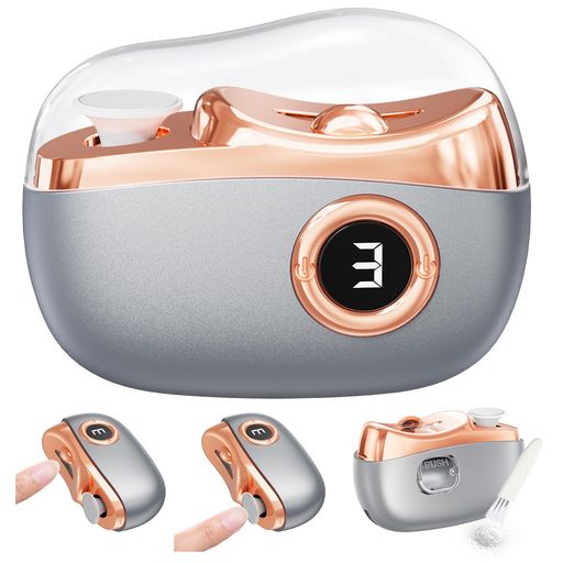 【爪切りと爪磨きが1台2役&LED液晶ディスプレイ】電動爪切り電動爪やすり爪磨き電動2in1爪削り自動爪切..